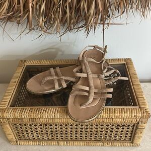 Vince Camuto tan suede gladiator sandal Size 9/40. Great condition!